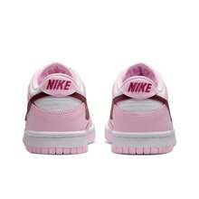 Nike Dunk Low Pink Foam Red White GS Kids CW1590-601 - 淺粉色 - 查看 5