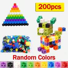 3+ Years Old STEM Educational Connecting Cubes Math Counting Blocks Building Toys Set