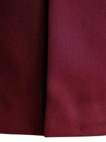 2pcs/Set Men's Formal Business Wedding Solid Color Suit - Red - View 6