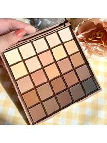 K'APEINE 25 Color Eyeshadow Palette, Multi-Color Pearlescent, Matte, Glitter Shades, Earthy Tones, High Pigmentation, Waterproof, Sweat-Resistant, Versatile For Daily Wear - 04 - View 2