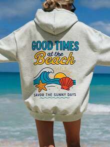 Áo nỉ dài tay dáng rộng cho nữ, thích hợp cho mùa thu, đông và xuân, trang phục Giáng sinh cho nữ, áo khoác ngoài nữ, áo thời trang, áo nỉ nữ. - Màu Xám nhạt - Xem 3