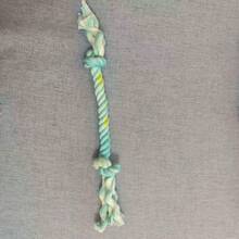 2 Stücke Hundeseil Spielzeug, strapazierfähiges Kauknochen Spielzeug für aggressive Kauer, interaktives Tauziehen und Zahnreinigung für kleine bis mittlere Hunderassen, zufällige Farbauswahl und Länge von 25cm bis 40cm - 2 Stück in zufälligen Farben und Größen - Übersicht 6