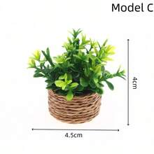 Mô hình cây xanh nhân tạo thu nhỏ, mô phỏng chân thực, đạo cụ thu nhỏ dùng cho chụp ảnh, trang trí nhà cửa thu nhỏ tự làm, quà tặng sưu tầm cho người đam mê và sưu tầm mô hình. - Nhiều màu - Xem 10