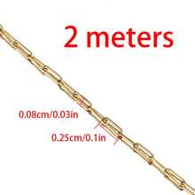 2米/10米 时尚不锈钢超细长十字链串珠链，适用于DIY项链手链首饰制作 - H2450 - 查看 12