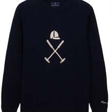 Jersey Harper & Neyer Vermont azul logo beige para hombre - Azul - Ver 1