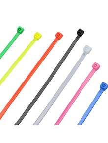 100条/包 6英寸/12英寸优质塑料扎带，自锁尼龙带，适用于室内外、园艺工具、电缆整理、圣诞节、新年、节日、派对装饰