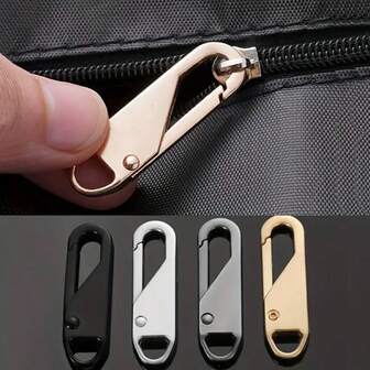 Reemplazo de tirador de cremallera - Fácil de instalar, tiradores de cremallera desmontables, adecuados para bolsas de viaje, ropa y manualidades - Correas de bolso, mochilas, cintas, fabricación de equipaje, kit de reparación de cremalleras - Arregla rápidamente cremalleras dañadas