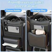 Multi-Functional Car Seat Gap Storage Bag, Car Net Bag, Handbag Holder, Portable Car Organizer, Car Seat Hanging Bag Holder, Tissue & Cup Holder, Car Interior Accessories