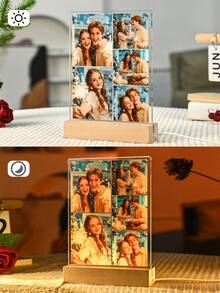 A Custom Spotify Decorated Plaque Personalized Gift, Custom Photo, Custom Gift, Him, Her, Custom Picture Frame, Boyfriend, Girlfriend, Couple, Wife, Women, Father's Day, Mother's Day On Anniversary Birthdays - Large Rectangular Stand 1-5 Diagrams + - View 5