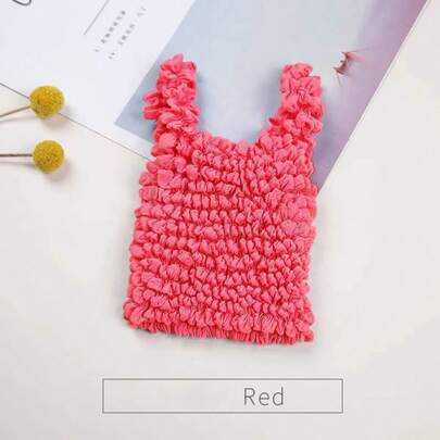 Multifunctional Large-Capacity Elastic Shopping Bag Creative Ugly Stretch With Wrinkles And Bubbles Design Reusable Market Bag