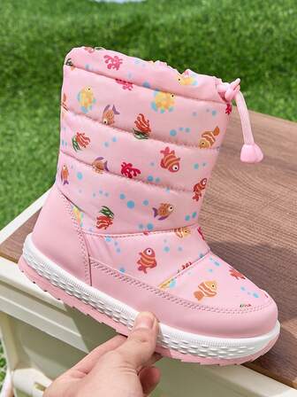 Kids Snow Boots, Boys & Girls Outdoor Snow Boots, Warm & Thick