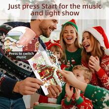 Card With Lights And Music, 3D Greeting Card With Envelopes, Plays 3 Melody With Matching Flashing Lights - Initial - View 7