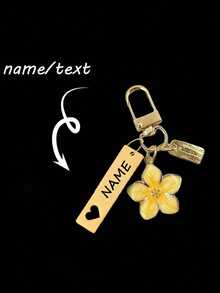 1pc Customized Metal Sakura Flower Keychain, Lightweight And Graceful Sakura Design With Tag Accessory, Suitable For Bag, Car Keys, Couple & Holiday Gifts,Delicate Romance,Warm Ambience, Autumn Home Refresh, Home Harmony,Chic Design - Multicolor - View 29