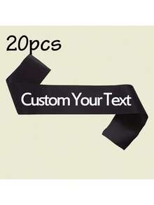LICVIC Customized Birthday Sashes With Text, Personalized Sashes, Bachelor/Bachelorette Party Sashes, Birthday Queen Sashes, Retirement Sashes, Ribbon Belts. - Style a - View 32