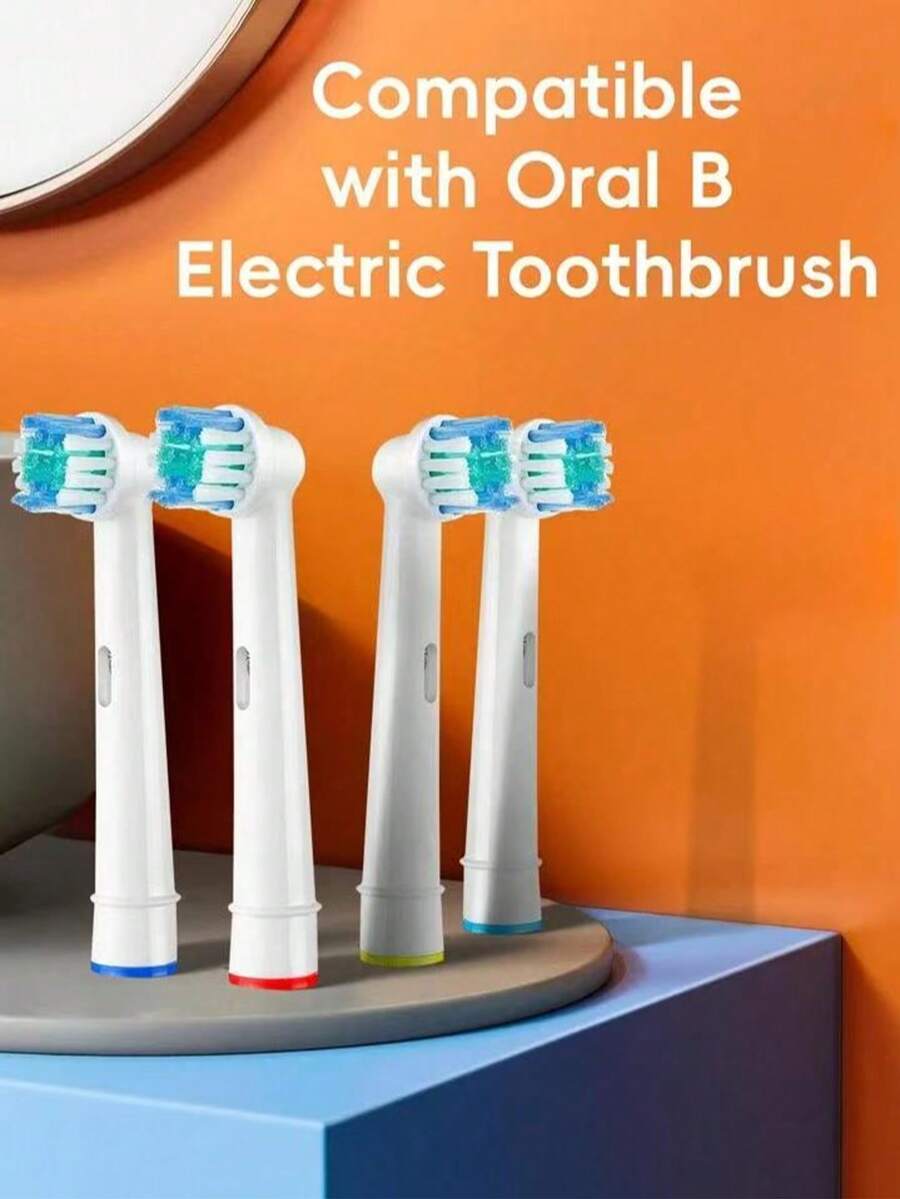 Replacement Toothbrush Heads Compatible With Professional Electric Toothbrush, Toothbrushes Brush Head Refills For Pro 1000 500 1500 100 7500 DB4010 360 400 8000 7000 3000 6000 300 9600 2000 4000 - Multicolor - View 1