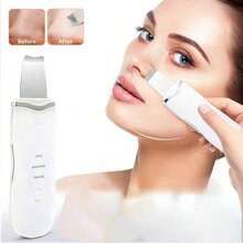 Ultrasonic Skin Scraping Pore Cleansing Device, Unisex Facial Deep Cleansing Beauty Tool