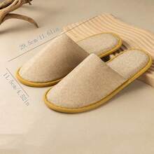 1 Pack (1/5/10 Pairs) Disposable Slippers, Suitable For Hotel, Bathroom Anti-Slip Slippers And Household Guests, Thickened Disposable Slippers - Multicolor - View 4