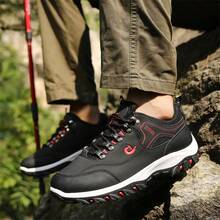 Men's Outdoor Hiking Shoes And Men's Casual Walking Shoes - 黑色 - 查看 4