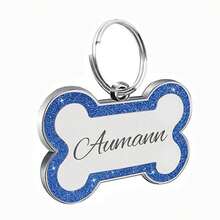 Dog Tags Engraved For Pets Personalized Dog Tag With Any Name & Text Dog Collar Custom Glitter Dog Name Tag Bone Dog ID Tag For Puppy Pets - No Pattern - View 13
