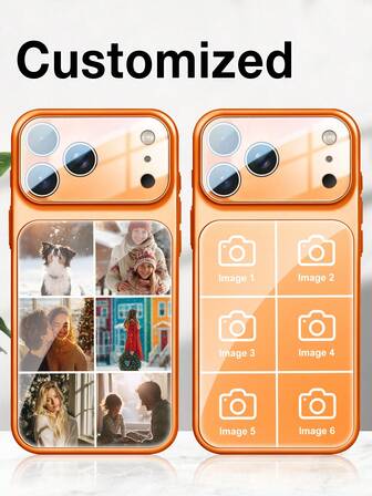 כיסוי טלפון כתום הניתן להתאמה אישית לתמונות משפחה, זוגות וחברים, תומך בהתאמה אישית לחברים, זוגות ומשפחות. חתימת אהבה מותאמת אישית, תאריך יום נישואין מתאים לאייפון 17 פרו מקס/17 אייר/17 פרו/17 כיסוי מט, הגנה מלאה משודרגת למצלמה, הגנה ברמה צבאית, כיסוי טלפון לחג המולד, מתנה לחג המולד, מתנה לנשים, מתנה לגברים