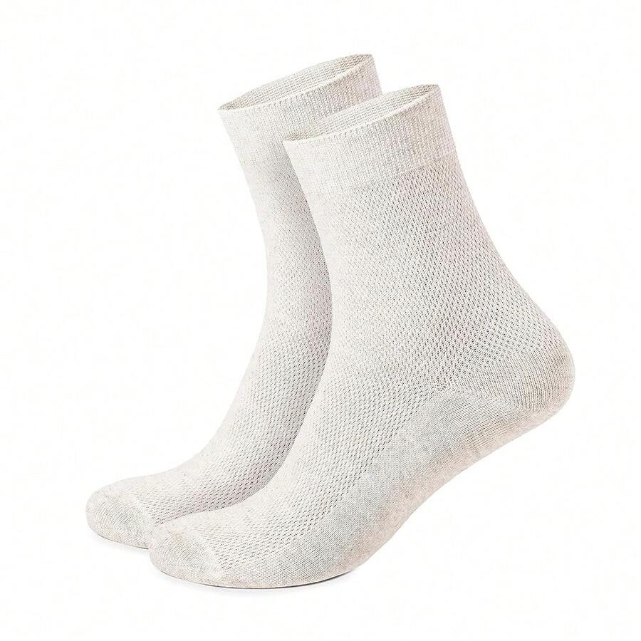 FlaxSox Thin Breathable Organic Linen Socks For Women, Pack Of 3 Pairs (US, Numeric, 3, 5, Regular, Regular) - 女性 - 查看 1