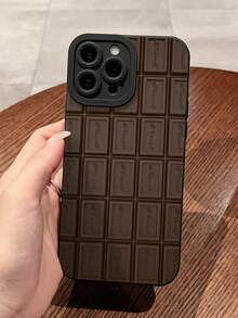 1 chiếc ốp lưng điện thoại tối giản cá nhân hóa họa tiết sô cô la, tròng đen, chống sốc, chống bám vân tay, tương thích với iPhone 16/16Pro/16Plus/15/15ProMax/15Pro/11/12/13/14ProMax/11Pro/11ProMax/12Pro/12ProMax/13Pro/13ProMax/14Pro/14ProMax, chất liệu mềm, thiết kế cao cấp. - Nhiều màu - Xem 1