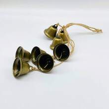 8pcs Assorted Copper Bell Wind Chimes, Home Decor, Can Be Hung As Doorbell, Wedding & Holiday Decoration - Bronze - View 16