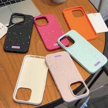 Funda de Teléfono con Textura de Cuero Sintético Compatible con iPhone 17 Air/16E/15/14/13/12/11 Pro/Promax/Plus/X/XS/XS Max, Buen Agarre, Múltiples Colores Disponibles, Protección de Borde Suave, Adecuada para Hombres y Mujeres - Gris - Ver 10