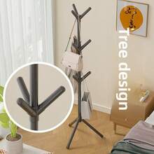 2025款六钩简约衣架 - 塑料材质，适合室内装饰，可悬挂轻巧小物件，轻便易携，适合悬挂轻便衣物、帽子、包包等，安装快捷。