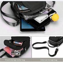 2D Flat Printing 1PC Ladies' Frozen Dragon Print Bags: Daily Minimalist Small Backpacks, Crossbody Bags, Handheld Bags, Casual Shoulder Bags; Unisex Shoulder Bags For Commuting & Sports; Daily Storage Bags. Note: The Print Position May Vary.102 - Gris - Voir 5