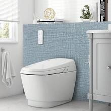 Arthome 40x310CM Pegatina de Vinil,Papel de Tapiz autoadhesivo,Papel Pintado PVC Impermeable, a prueba de Aceite, para Decoración y Revestimiento de mueble, Encimera,Estante,Patrón de tela Beige - Patrón tela azul - Ver 8