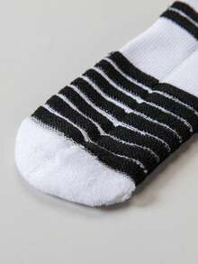 1/3 đôi tất nam, tất nén, tất thấm hút mồ hôi, thoáng khí, tất thể thao bóng rổ, đạp xe, chạy bộ, tất khăn, tất cao đến đầu gối có độ đàn hồi cao - Nhiều màu - Xem 4