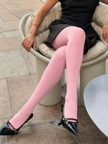 1双女士塑形高弹柔软不透明连裤袜秋季万圣节黑色连裤袜 Ropa De Invierno Mujer Winter Clothes For Women Goth Medias Tights Plus Size Pantalones De Mujer Stockings Fishnet Stockings - 彩色 - 查看 22