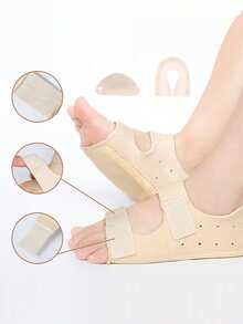 2-In-1 Insole, Soft Underfoot, Shock-Absorbing, Foot Sleeve - Black - View 6