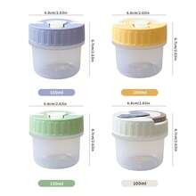 透明塑料迷你药盒，旅行便携式药盒，带提手，密封防潮药盒，多功能药盒 - 彩色 - 查看 19