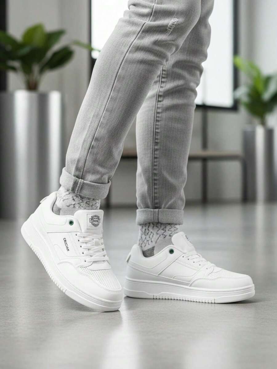 Baskets pour hommes - Blanc - Voir 1