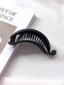 2pcs Minimalist Matte Banana Twist Clips, Hair Accessories For Short Hair, Transition Period Hair Clips, Ponytail Holders For Women, Claw Clips, Hair Slide, Hair Barrettes, Head Accessories, Hairpin - Multicolor - View 5