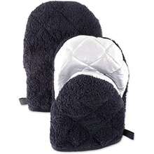 DII Everyday Kitchen Basic Juego de 3 aislantes de calor para sartén, de toalla, 100% algodón, apto para lavar en lavadora, para uso diario en la cocina, negro(Short Mitt Negro) - Multicolor - Ver 9