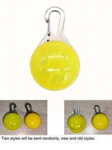 2pcs/1pc LED Glowing Dog Tag Pendant, Luminous Pet Dog Tag, Random Color - Multicolor - View 10