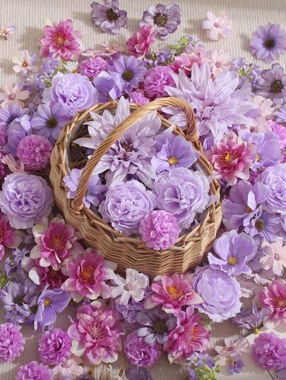 15pcs Artificial Flower Head Set Series, Small Daisy Rose Head, Graduation Hat Decoration,Wedding Bride Party Home Decoration,Perfect For Valentine's Day And Special Occasions, Wedding Decoration: Elegant Flower Combination, Flower Decoration, Artificial Flowers For Decoration, Flowers For Home Decoration