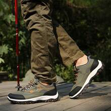 Men's Outdoor Hiking Shoes And Men's Casual Walking Shoes - 綠色 - 查看 8