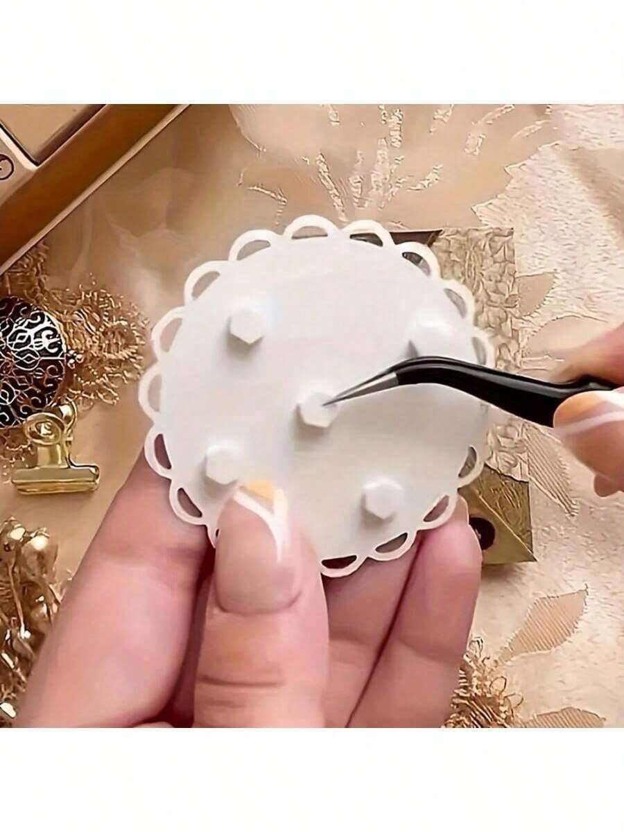 1 szt., sześciokątna, bardzo gruba, dwustronna taśma piankowa samoprzylepna – artykuły rzemieślnicze do ręcznie robionych dzieł sztuki 3D, produkty świąteczne DIY, prezenty - Biały - Zobacz 1