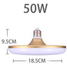CANMEIJIA 60W High Power E27 UFO LED Ceiling Light Bulb, LED Ceiling Lamp, Emergency Lighting, Suitable For Bedroom, Living Room, Kitchen, Hallway, Staircase, Basement, Utility Room, Studio, Office - E27 Bulb, White Light - View 14