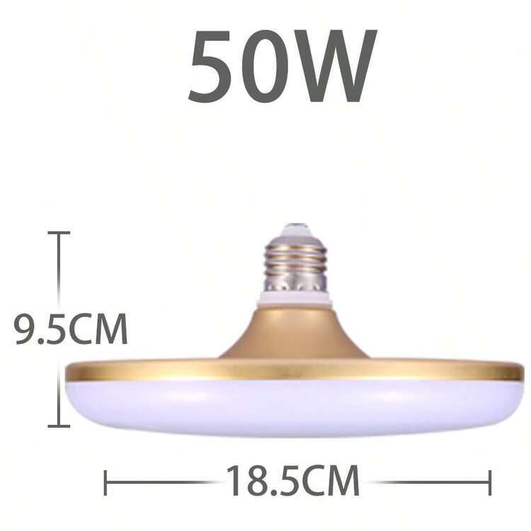 CANMEIJIA 60W High Power E27 UFO LED Ceiling Light Bulb, LED Ceiling Lamp, Emergency Lighting, Suitable For Bedroom, Living Room, Kitchen, Hallway, Staircase, Basement, Utility Room, Studio, Office - E27 Bulb, White Light - View 14