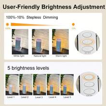 Rechargeable Clip-On Reading Light, 5 Brightness Levels, 3 Color Temperatures, 360° Rotation, USB Powered Eye-Care LED Lamp For Bedside, Travel And Nighttime Reading - White - View 8