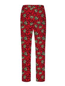 Men's Casual Long-Sleeved Two-Piece Suit, Mid-Length Top And Trousers - Red - View 7
