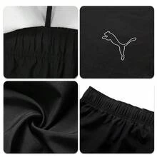 Puma 男士轻便速干梭织短裤，MASS MERCHANTS ACTIVE 健身短裤，透气跑步短裤，宽松版型，适合户外、健身房、跑步、训练，建议选大一码。 - 黑色 - 查看 4