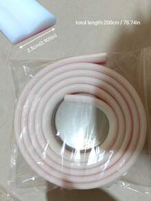 自粘装饰线条，可弯曲DIY墙面装饰条，适用于墙面、地面和橱柜，欧式家居装饰，地面装饰，踢脚线装饰条，墙面装饰 - 白色 - 查看 14