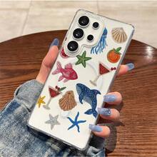 カラフルなサマーオーシャンパーティー 透明な厚みのある耐衝撃ハードケース マグネットリング付き ワイヤレス充電をサポート  Galaxy S25 エッジ S24 S23 Plus FE S22 Ultra A14 A15 A16 A35 A36 A54 A56 注 20 ウルトラ、モバイルアクセサリー、夏のテーマ、透明デザイン、強化エッジ、ガジェットプロテクター、サムスンユーザー - 混合色 - チェックする 6