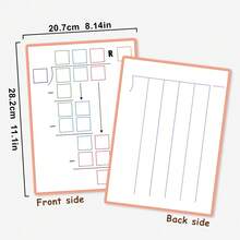 10 piezas de pizarras de práctica de división matemática de doble cara reutilizables con hojas de trabajo de borrado en seco para niños de escuela primaria, aprendizaje de división larga con pizarras blancas - Multicolor - Ver 4